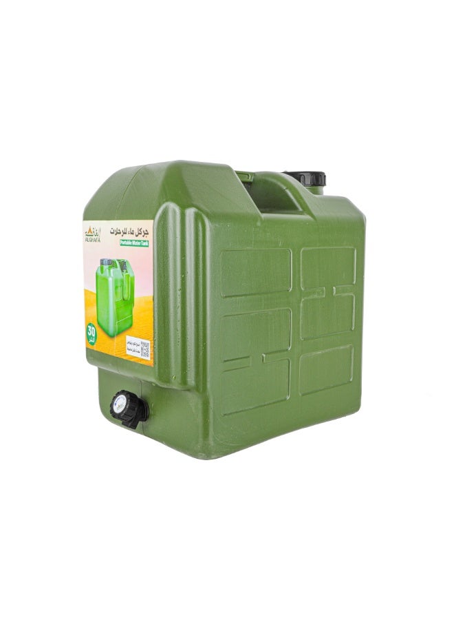 الغافة خزان ماء متنقل بسعة 30 لتر مع علبة صابون للرحلات والتخييم والسفر , من الغافة - Image 1